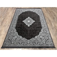Иранский ковер Arti 8059 Черный-серый